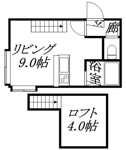 ライフステージ学園南Ⅱ(ワンルーム/3階)の間取り写真
