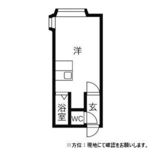 AMS文京台南町Ⅲ(ワンルーム/2階)の間取り写真