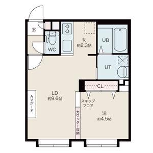 札幌市南北線 南平岸駅 徒歩7分 4階建 築11年(1LDK/3階)の間取り写真