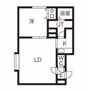 GARDENHILLS(1LDK/1階)の間取り写真