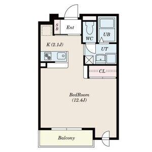 キャロルハウス4(ワンルーム/3階)の間取り写真