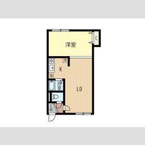 コンフォール札幌(1LDK/2階)の間取り写真