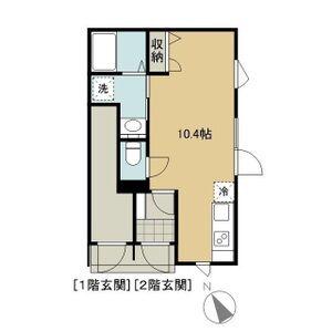 ジョリーズ・ハイム(1K/1階)の間取り写真