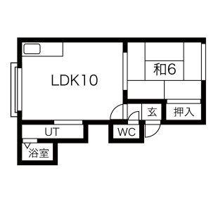 シティコート89 (1LDK/3階)の間取り写真