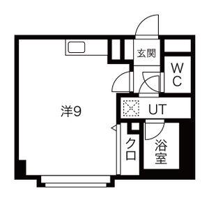 セントポーリア平岸(ワンルーム/2階)の間取り写真