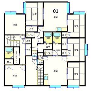 ピアコート平岡E(2LDK/2階)の間取り写真