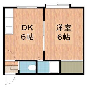 ビックスリーハイツ(1DK/3階)の間取り写真