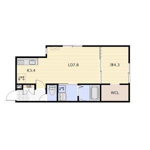 FACET SOLIS(1LDK/3階)の間取り写真