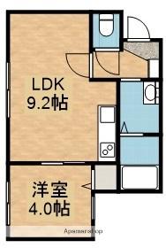 LIEN F・VILLAGE(1LDK/2階)の間取り写真