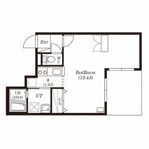 CORSOCOM (1LDK/1階)の間取り写真