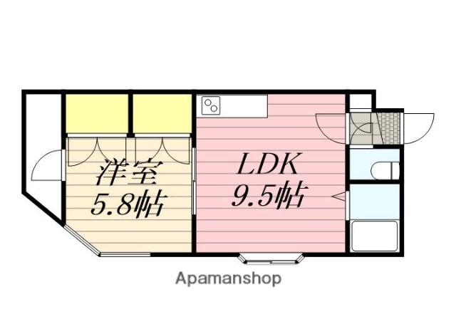 PLAZA IN 栄通(1LDK/4階)の間取り写真
