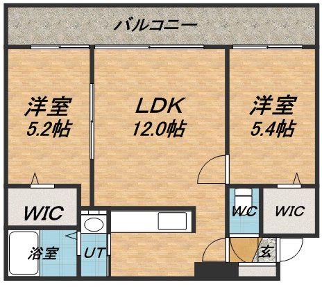 OTTIMO LIVELLO(2LDK/3階)の間取り写真