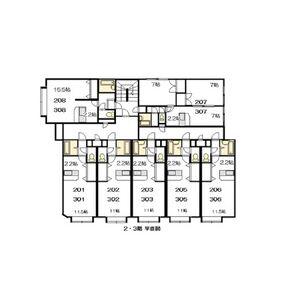 グランデール21(1K/3階)の間取り写真