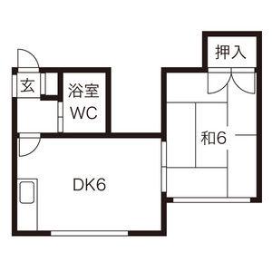 マクセル栄通(1DK/2階)の間取り写真