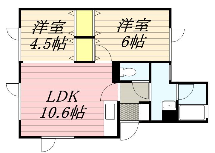 MY VILLAGE(2LDK/3階)の間取り写真