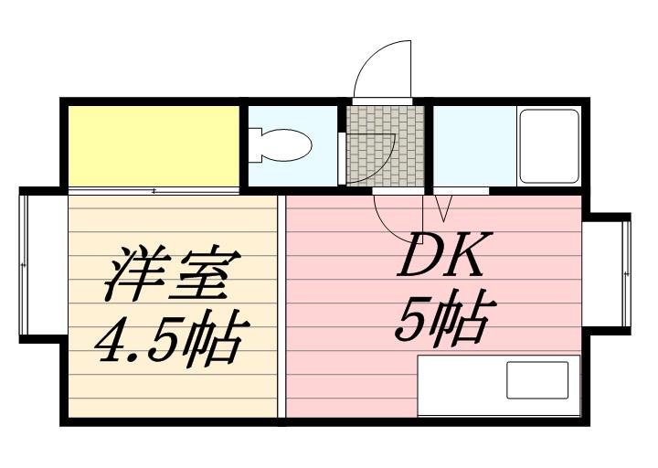 クルーズハウス澄川(1DK/3階)の間取り写真