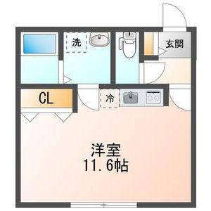 COFFRET月寒(ワンルーム/4階)の間取り写真