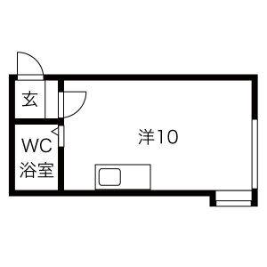 レジスタ栄通(ワンルーム/2階)の間取り写真