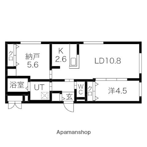 RESIDENCE SHINMEI NANGOU(2LDK/2階)の間取り写真