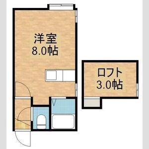 イゼルローン羊ヶ丘(ワンルーム/3階)の間取り写真