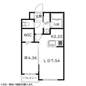 ESPOIR 本郷(1LDK/3階)の間取り写真