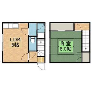 笹川マンション(1LDK/1階)の間取り写真