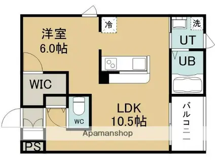 リコプリモ(1LDK/1階)の間取り写真