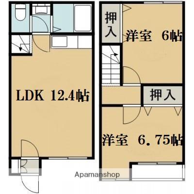 コーポ純(2LDK/1階)の間取り写真