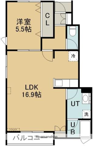 IAHOUSE本町(1LDK/1階)の間取り写真