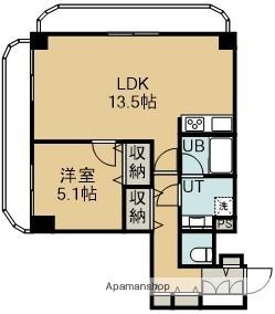 ライオンズマンション函館湯川第2(1LDK/6階)の間取り写真