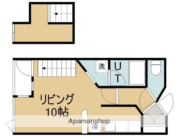 ヴェルドミール昭和(1K/2階)の間取り写真