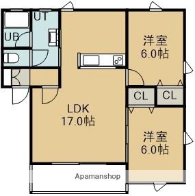 MEISON DE JAPONISMEⅡ(2LDK/3階)の間取り写真