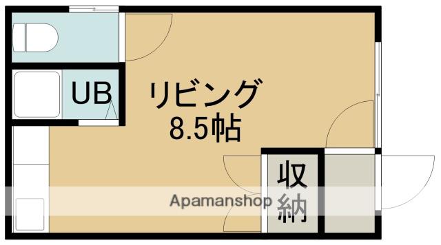 コーポ金子(ワンルーム/2階)の間取り写真