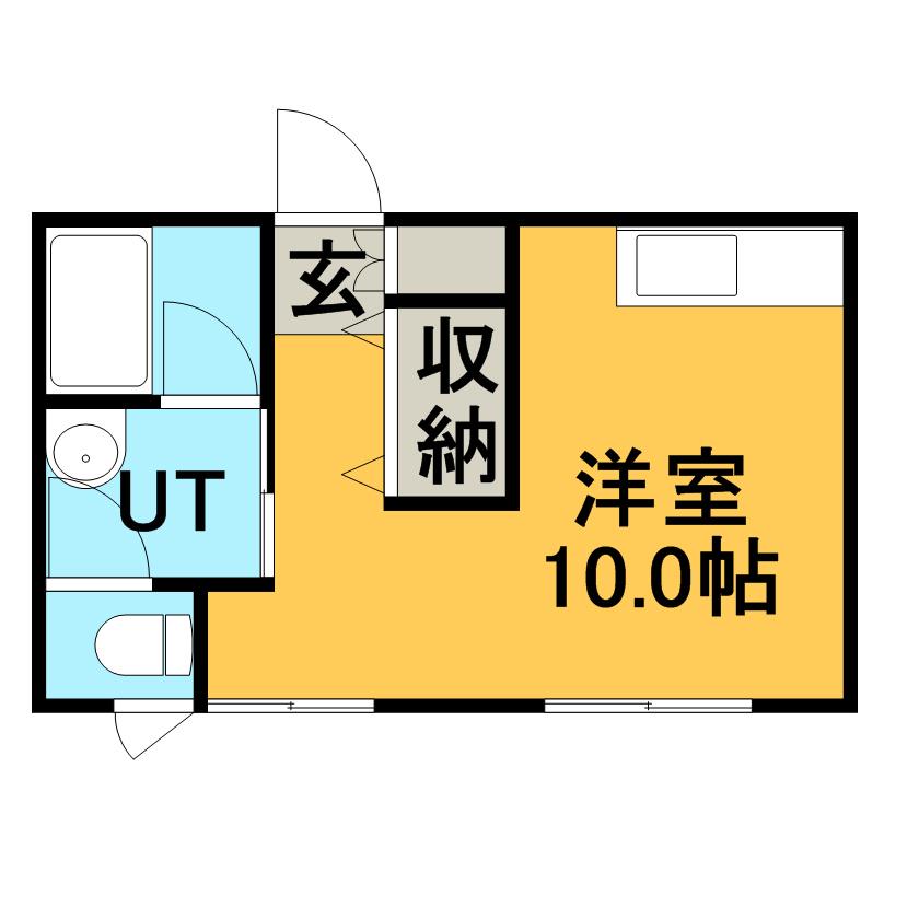 メゾンド真駒内(ワンルーム/3階)の間取り写真