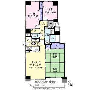 クリーンリバー南菊水(4LDK/7階)の間取り写真