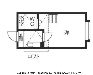 リッチフィールド(1K/2階)の間取り写真