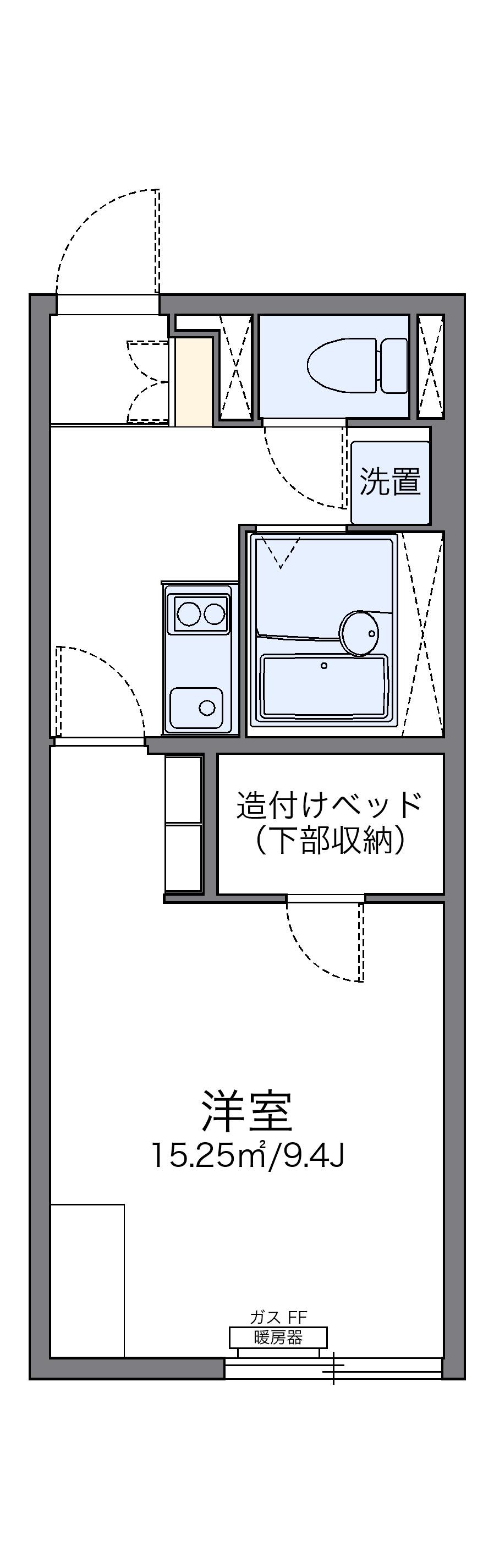 レオネクストルミナス東札幌(1K/2階)の間取り写真