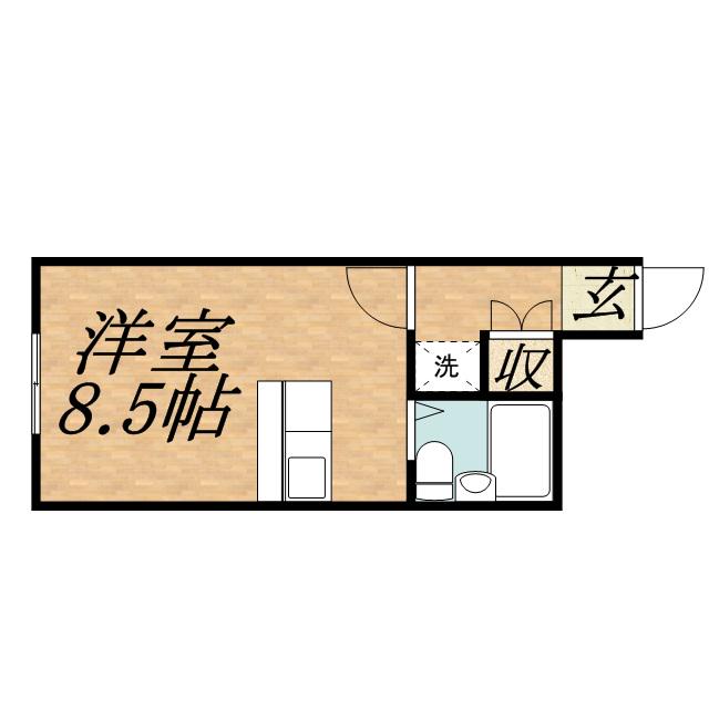 エクセレントハウス中島公園165(1K/3階)の間取り写真