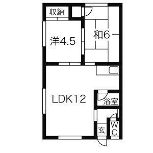 鈴可マンション(2LDK/2階)の間取り写真