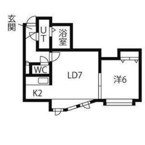 ソティーヌ(1LDK/3階)の間取り写真