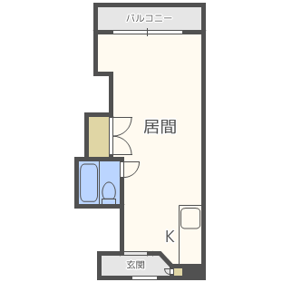 旭レジデンス(ワンルーム/3階)の間取り写真