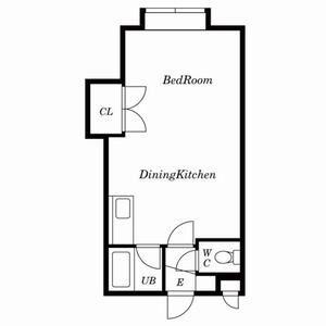 エトワール東札幌(1DK/5階)の間取り写真