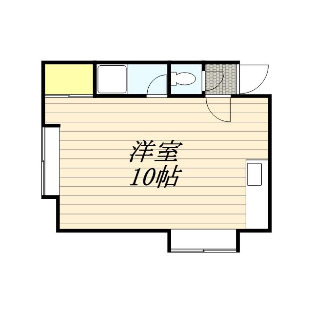 エステート六本木(ワンルーム/3階)の間取り写真