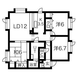 ハイムソレイユ(3LDK/2階)の間取り写真