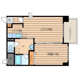 A STAGE(1LDK/5階)の間取り写真