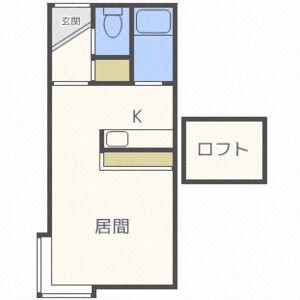 グランステージ豊平公園Ⅰ(1DK/3階)の間取り写真