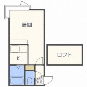 グランステージ豊平公園Ⅰ(1DK/3階)の間取り写真