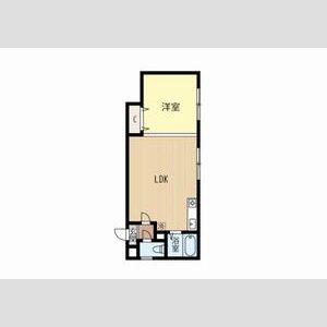 コンフォール札幌(ワンルーム/2階)の間取り写真