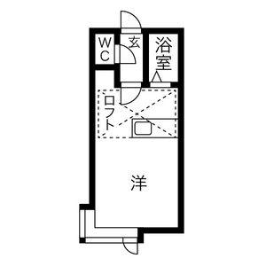 ヴァルト平岸(ワンルーム/3階)の間取り写真