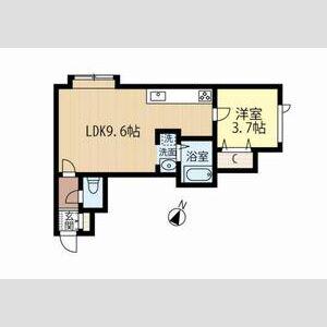 アークコート西岡Ⅱ(1LDK/3階)の間取り写真